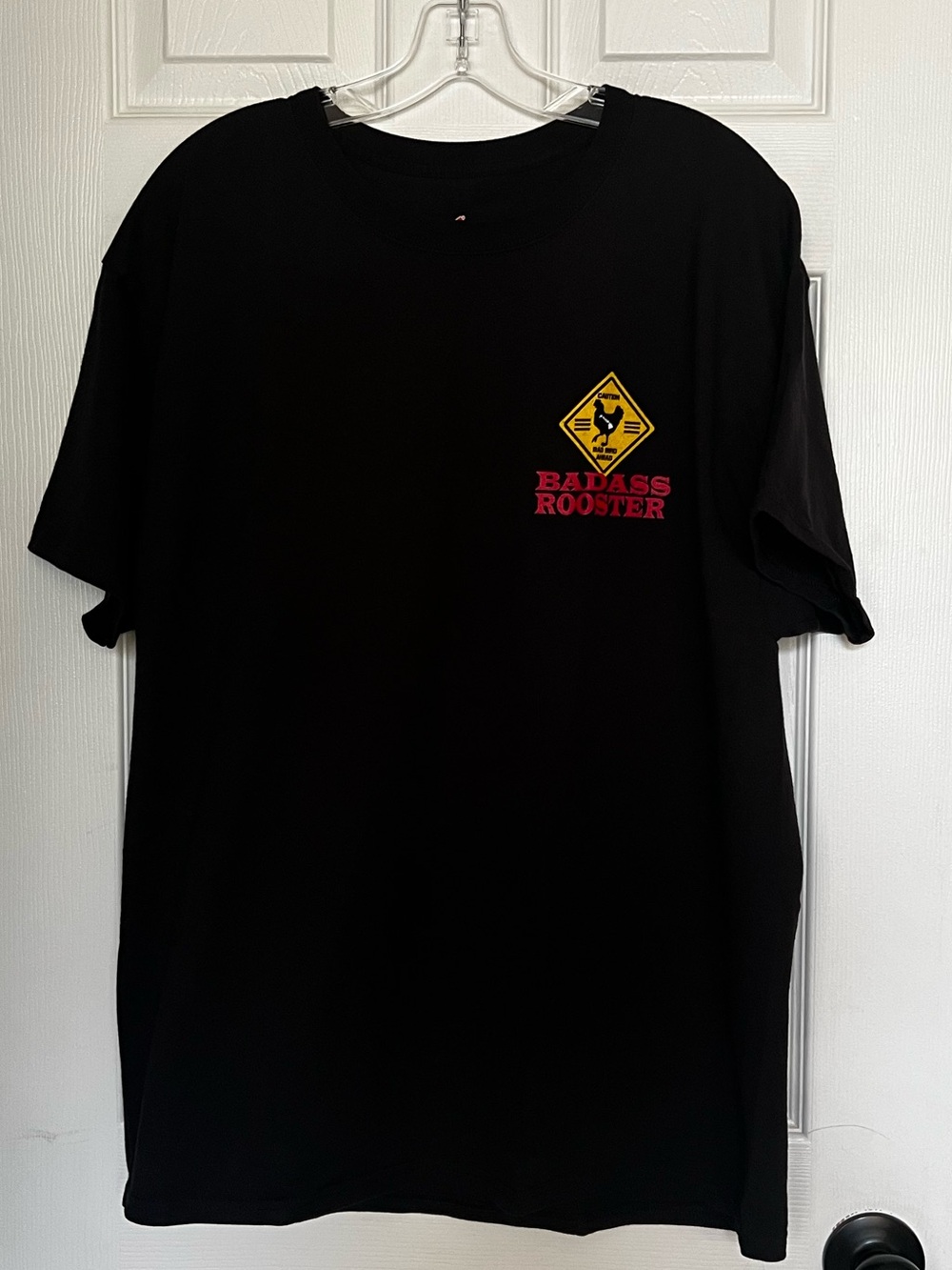 Badass Hawaiian Rooster T Shirt Mens XL Black Graphic Tee Kauai Hawaii
